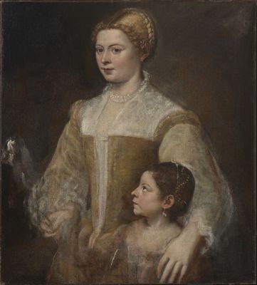 Retrato de una dama y su hija