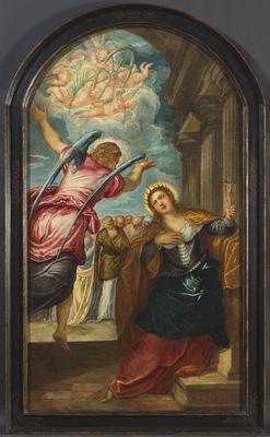 Ange prédisant le martyre de sainte Catherine d'Alexandrie
