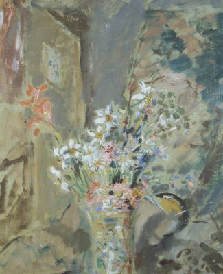 Vase avec des fleurs