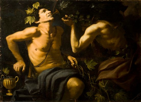 Bacchus and faun