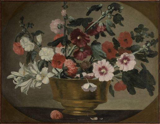Basin with flowers