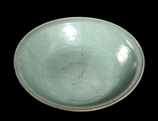 Plato grande de celadón