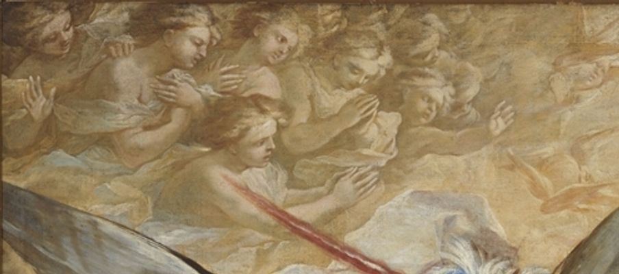 Saint Michel Archange bat les anges rebelles, détail