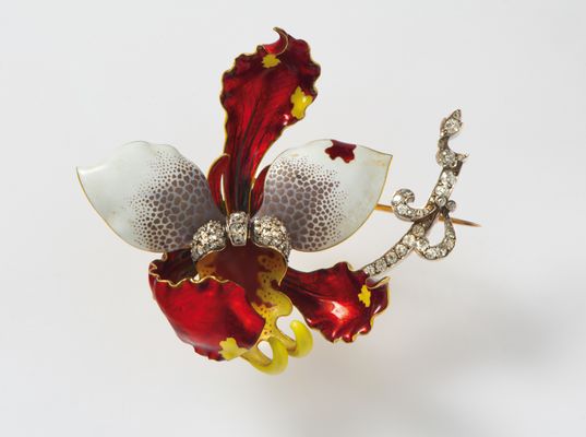 Broche de orquídea