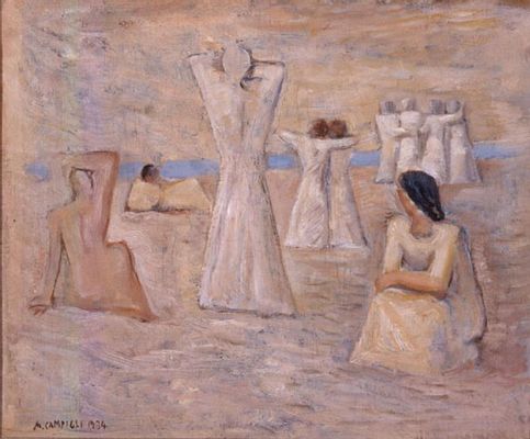 mujeres en el mar