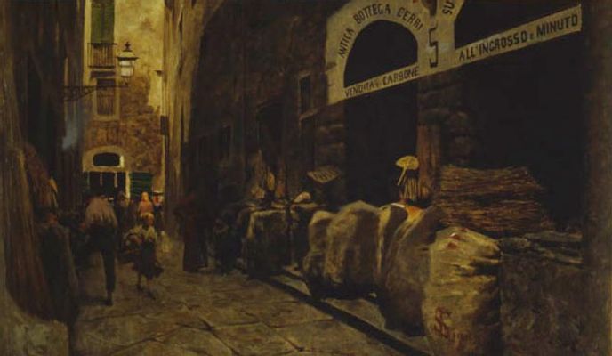 Ancient street of the port