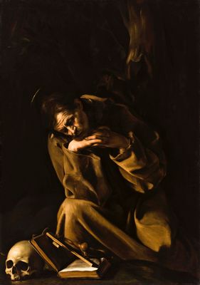 Saint Francis in meditation