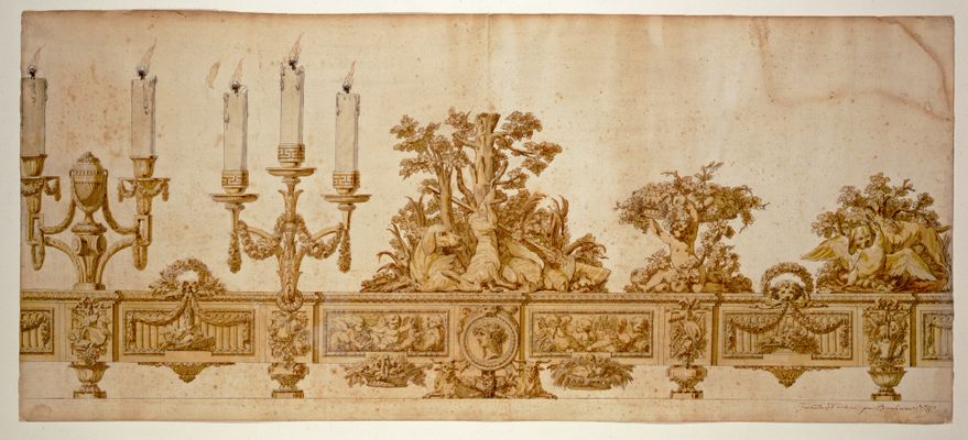 Conception pour centre de table par Vittorio Amedeo III de Savoie