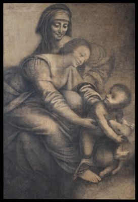 virgen y el niño con santa ana