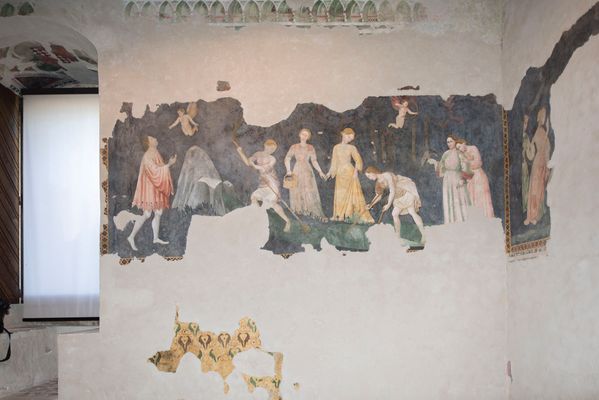 Ciclo de frescos inspirados en la Teseide de Boccaccio