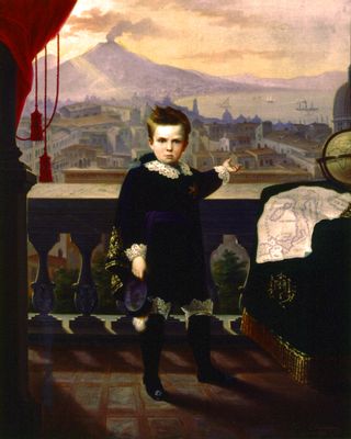 Portrait von Vittorio Emanuele, Prinz von Neapel als Kind