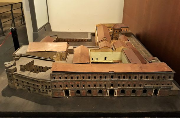 Modell des Neuen und Alten Königspalastes und des Theaters San Carlo