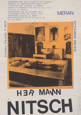 Poster of the Raum mia Relikten exhibition