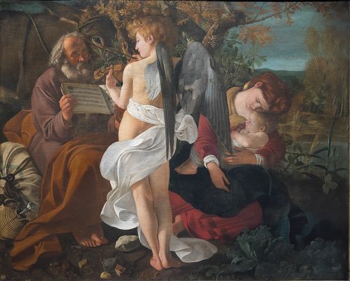 Rest on the flight to Egypt