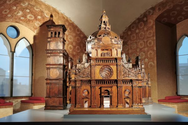 Holzmodell der Kathedrale von Pavia