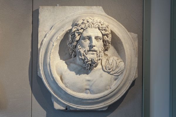 Clypeus with bust of Jupiter
