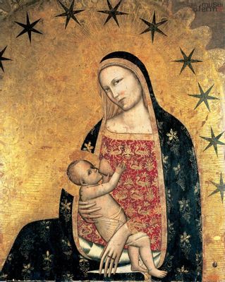 Virgen de la humildad amamantando al Niño