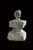 Frauenkopf aus Bronze auf Steinsockel