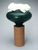 Vase, Serie Terre Cotte mit grünem Glas
