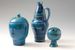 Bonbonnière, Pichet et Vase, série Rimini bleu