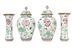 Serie von vier Famiglia Rosa Vasen