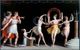 Theseus und Piritoo im Tempel von Diana Ortia sehen Diana zwischen zwei Tänzern tanzen