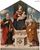 Thronende Madonna mit Kind und den Heiligen Evangelist Johannes und Maria Magdalena