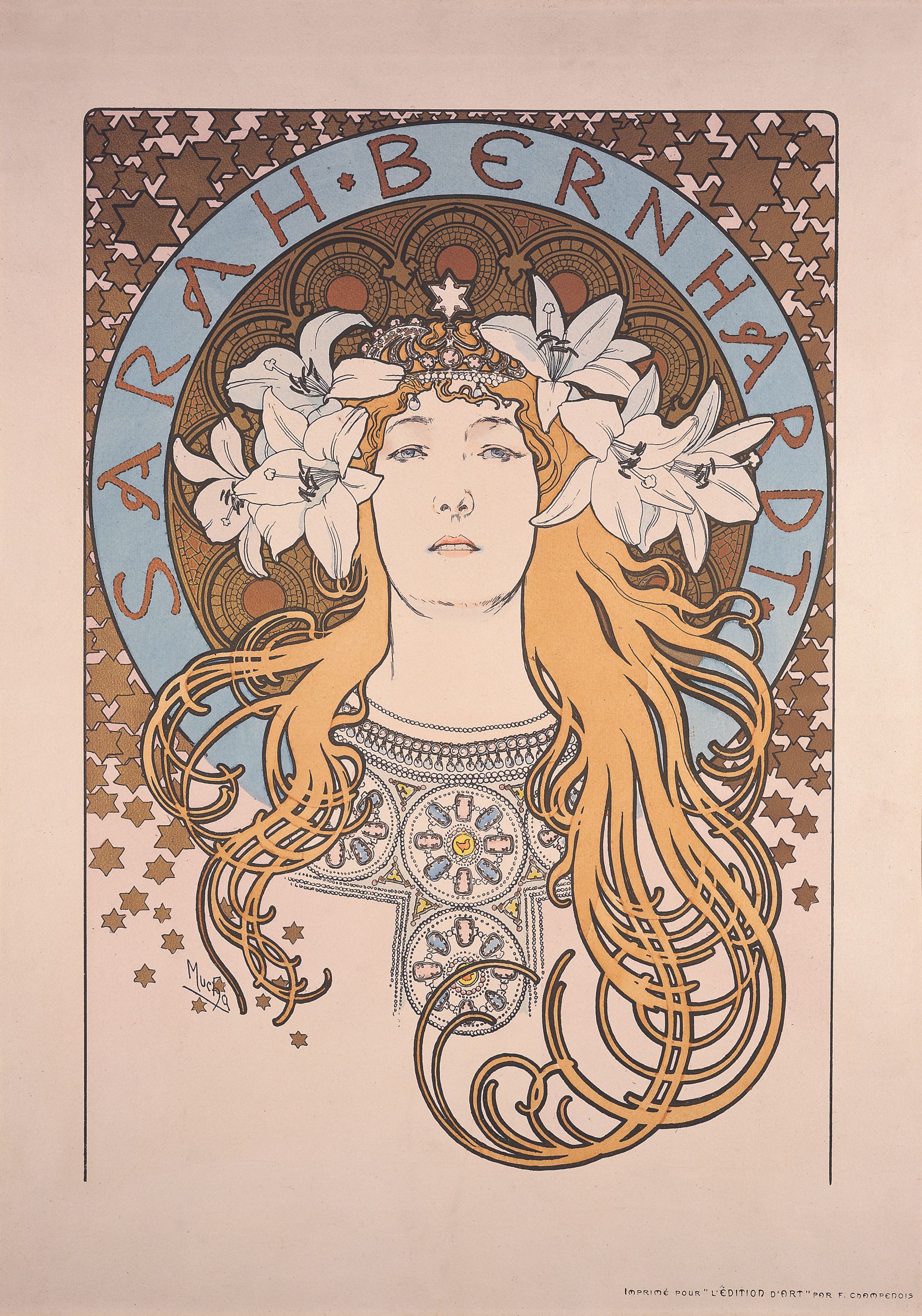 modello di alphonse mucha