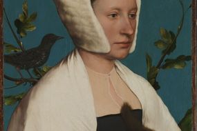 Die Dame mit dem Eichhörnchen von Hans Holbein